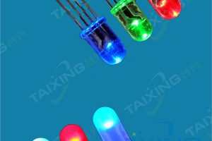 5mm发光二极管 RGB全彩共阴红绿蓝F5雾状共阳4脚高亮LED灯珠